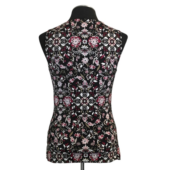 White House Black Market - Sleeveless Pullover Floral Top – Extra Small XS - Picture 6 of 11